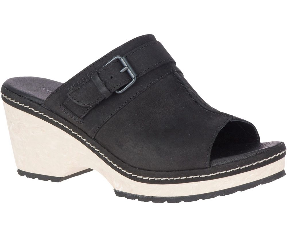 Merrell Sandaler Dame - Halendi Slide - Sort - JZQ031458